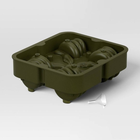 NEW Target Threshold 4-PackDrink Glasses, Skull & Snake Ice Mold Halloween Set - Picture 5 of 10